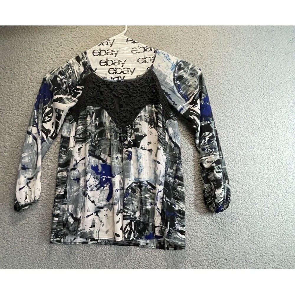 Jaipur Women's Long Sleeve‎ Shirt Size S Multicolor